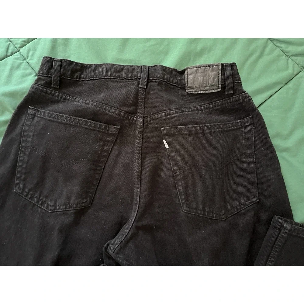 Vintage Levi's SilverTab BAGGY Fit Jeans Black Denim W34 L34 90s Skater Grunge